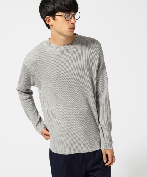 RAGEBLUE（レイジブルー）の「リョウアゼニットクルー/730621（ニット/セーター・メンズ・オリーブ/グレー/ネイビー/ホワイト/ダークブラウン・MEDIUM/LARGE）」の17枚目の写真