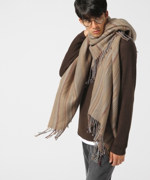 RAGEBLUE（レイジブルー）の「リョウアゼニットクルー/730621（ニット/セーター・メンズ・オリーブ/グレー/ネイビー/ホワイト/ダークブラウン・MEDIUM/LARGE）」の18枚目の写真