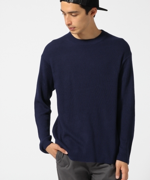 RAGEBLUE（レイジブルー）の「リョウアゼニットクルー/730621（ニット/セーター・メンズ・オリーブ/グレー/ネイビー/ホワイト/ダークブラウン・MEDIUM/LARGE）」の19枚目の写真