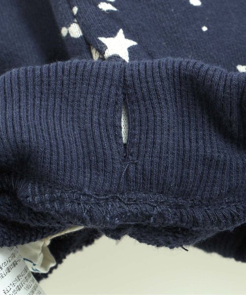 BREEZE（ブリーズ）の「ネット限定 宇宙総柄テーパードカットパンツ(9分丈)（その他パンツ・キッズ・オフホワイト/ネイビー・140/95/90/100/120/130/80/110）」の12枚目の写真