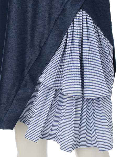 AVIE(アビィ)の「【AVIE】WOMENS 別注サイドプリーツワンピース -0170-160604-(ワンピース・レディース・ネイビー・38)」の5枚目の写真