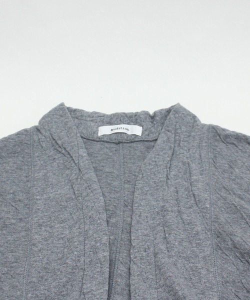 Audition（オーディション）の「M0443 接結天竺イージーカットカーデ（カーディガン/ボレロ・レディース・ホワイト/ブラック/杢グレー・MEDIUM）」の12枚目の写真