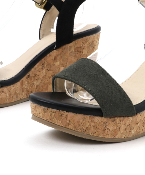 un dix cors（アンディコール）の「un dix corsバイカラーサンダル（サンダル・レディース・カーキ/キャメル/ベージュ・SMALL/LARGE/MEDIUM）」の7枚目の写真