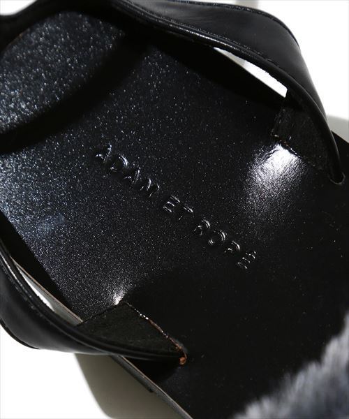 ADAM ET ROPE'（アダムエロペ）の「ファーサンダル（サンダル・レディース・ブラック/ダークブラウン・24.5cm/24.0cm/23.0cm/23.5cm）」の9枚目の写真