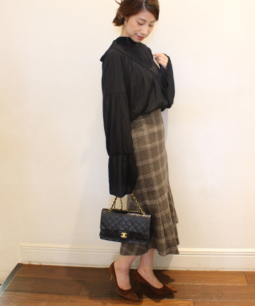 ELIN（エリン）の「ELIN サテンボウタイブラウス◆（シャツ/ブラウス・レディース・ブラック・38）」の12枚目の写真