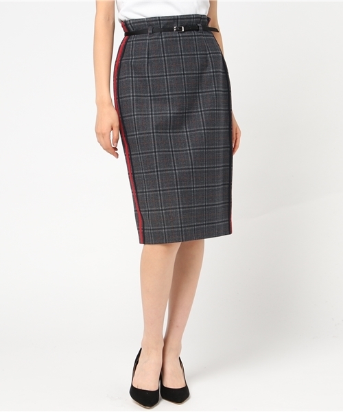 LOVELESS（ラブレス）の「【LOVELESS】WOMENS グレンチェックラインタイトスカート（スカート・レディース・チャコールグレー・36/34）」の11枚目の写真