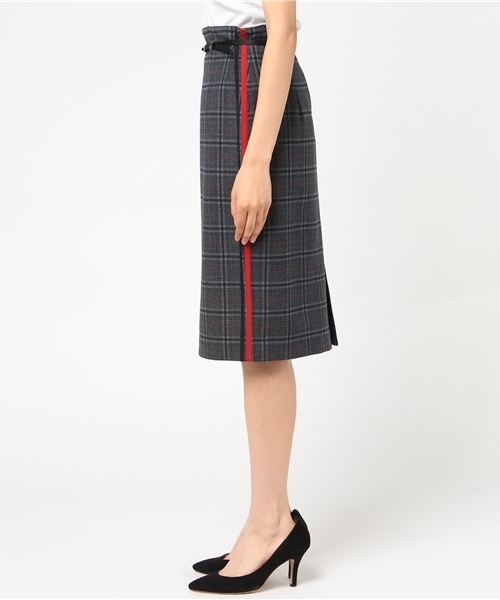 LOVELESS（ラブレス）の「【LOVELESS】WOMENS グレンチェックラインタイトスカート（スカート・レディース・チャコールグレー・36/34）」の6枚目の写真