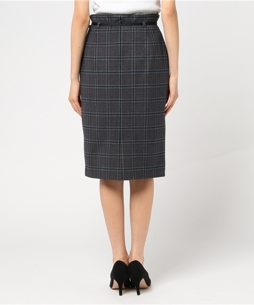 LOVELESS（ラブレス）の「【LOVELESS】WOMENS グレンチェックラインタイトスカート（スカート・レディース・チャコールグレー・36/34）」の7枚目の写真