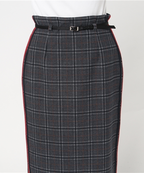 LOVELESS（ラブレス）の「【LOVELESS】WOMENS グレンチェックラインタイトスカート（スカート・レディース・チャコールグレー・36/34）」の8枚目の写真