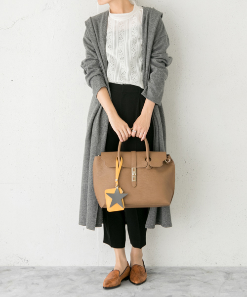 RODE SKO(ロデスコ)の「MARIANA IC対応フラップトート(トートバッグ・レディース・ブラック/グレー/モカ・ONE)」の8枚目の写真