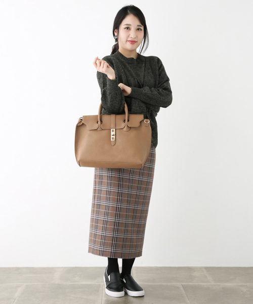 RODE SKO(ロデスコ)の「MARIANA IC対応フラップトート(トートバッグ・レディース・ブラック/グレー/モカ・ONE)」の12枚目の写真