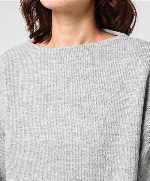 UNITED TOKYO（ユナイテッドトウキョウ）の「ボリュームスリーブニット（ニット/セーター・レディース・ホワイト/ブラウン/ネイビー/グレー/マスタード・1）」の14枚目の写真