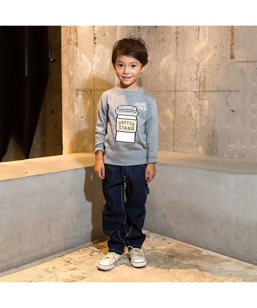 BREEZE（ブリーズ）の「B.C.Sセーター（ニット/セーター・キッズ・ネイビー/グレー・110/130/100/120/90/95/140/80）」の3枚目の写真