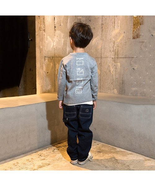 BREEZE（ブリーズ）の「B.C.Sセーター（ニット/セーター・キッズ・ネイビー/グレー・110/130/100/120/90/95/140/80）」の4枚目の写真