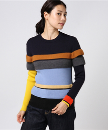 ENFOLD | Color Block TOP(ニット/セーター)