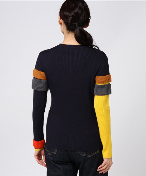 t*z様 【美品】ENFOLD カラーブロック ニットセーター 38 カラーブロックニットセーター - 単一 | ZARA Japan / 日本