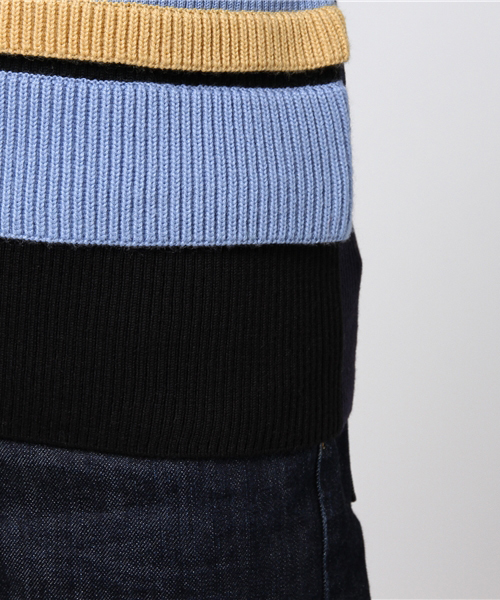 ENFOLD（エンフォルド）の「Color Block TOP（ニット/セーター）」 - WEAR