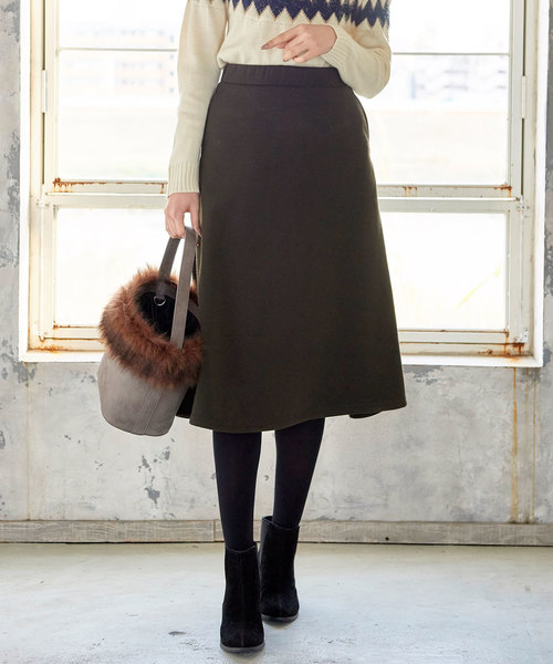 KOBE LETTUCE（コウベレタス）の「もう冷やしたくない◎寒がりさん必見！あったか裏起毛スウェット★選べるフレアorタイトスカート/レディースボトムス[M1981]神戸レタス（スカート・レディース・グレー系その他/イエロー系その他/レッド系その他/グリーン系その他/ブルー系その他/ブラック系その他/グレー系その他2/イエロー系その他2/レッド系その他2/グリーン系その他2/ブルー系その他2/ブラック系その他7/グリーン系その他4/グリーン系その他3・FREE）」の5枚目の写真