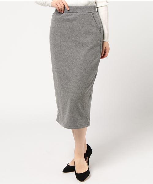 KOBE LETTUCE（コウベレタス）の「もう冷やしたくない◎寒がりさん必見！あったか裏起毛スウェット★選べるフレアorタイトスカート/レディースボトムス[M1981]神戸レタス（スカート・レディース・グレー系その他/イエロー系その他/レッド系その他/グリーン系その他/ブルー系その他/ブラック系その他/グレー系その他2/イエロー系その他2/レッド系その他2/グリーン系その他2/ブルー系その他2/ブラック系その他7/グリーン系その他4/グリーン系その他3・FREE）」の4枚目の写真