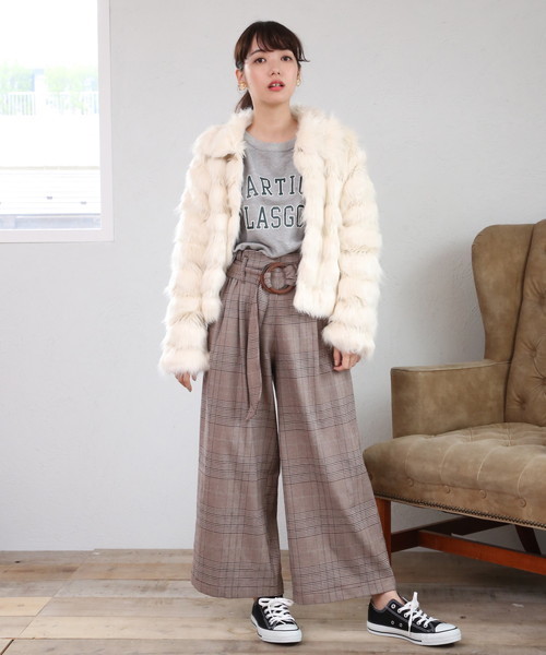 natural couture（ナチュラルクチュール）の「ロゴ入り裏毛トップス（Tシャツ/カットソー・レディース・パープル系その他/ブルー/トップグレー・FREE）」の7枚目の写真