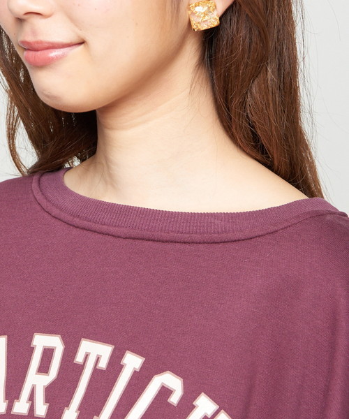 natural couture（ナチュラルクチュール）の「ロゴ入り裏毛トップス（Tシャツ/カットソー・レディース・パープル系その他/ブルー/トップグレー・FREE）」の21枚目の写真