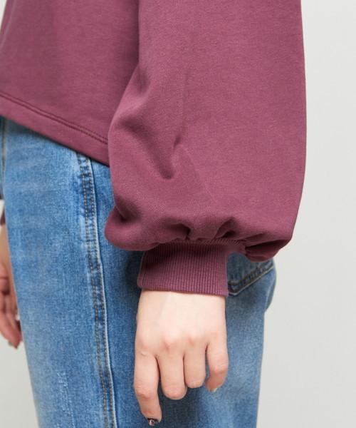 natural couture（ナチュラルクチュール）の「ロゴ入り裏毛トップス（Tシャツ/カットソー・レディース・パープル系その他/ブルー/トップグレー・FREE）」の18枚目の写真