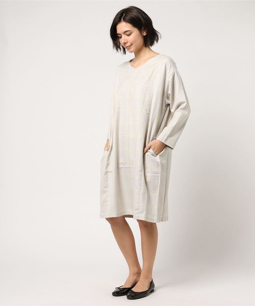 LBC（エルビーシー）の「チェックワンピース（ワンピース・レディース・チャコールグレー/ライトグレー・MEDIUM/LARGE）」の5枚目の写真