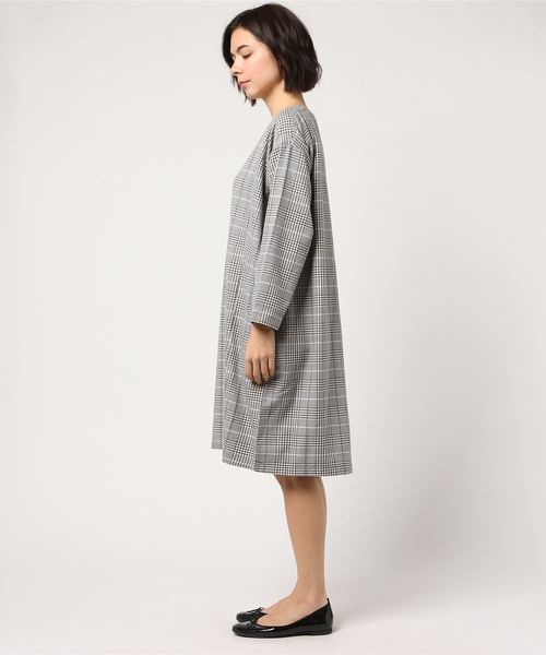 LBC（エルビーシー）の「チェックワンピース（ワンピース・レディース・チャコールグレー/ライトグレー・MEDIUM/LARGE）」の3枚目の写真
