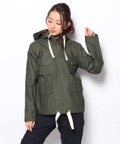 BEAMS BOY(ビームスボーイ)の「○BEAMS BOY / コットンナイロン ウェザー 英軍スモッグ(ブルゾン・レディース・イエロー/オリーブ/ネイビー・ONE SIZE)」の2枚目の写真
