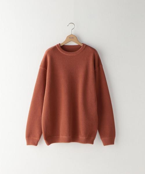 crepuscule（クレプスキュール）の「＜crepuscule＞ KANOKO CN/ニット（ニット/セーター・メンズ・モカ/シャーベット/ホワイト・1/2）」の3枚目の写真