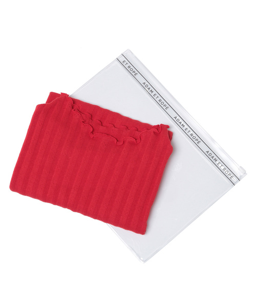 ADAM ET ROPE'（アダムエロペ）の「ONOメリヤス フリルカラーＲＩＢタンクトップ（タンクトップ・レディース・オフホワイト/チャコールグレー/ベージュ/レッド・FREE）」の13枚目の写真