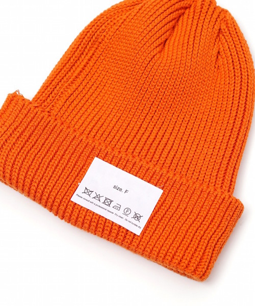 NEONSIGN（ネオンサイン）の「NEON SIGN WATCH（ニットキャップ/ビーニー・メンズ・オレンジ/ブラック・FREE）」の4枚目の写真
