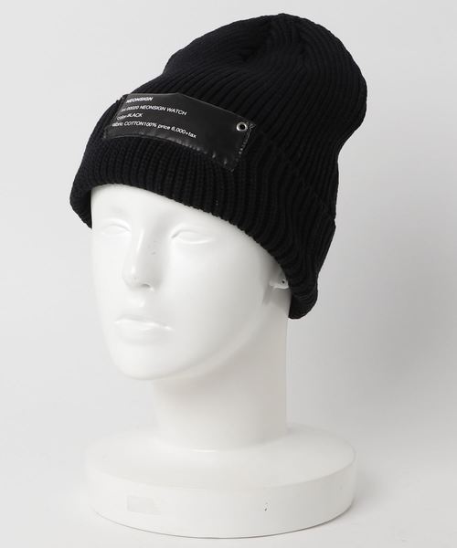 NEONSIGN（ネオンサイン）の「NEON SIGN WATCH（ニットキャップ/ビーニー・メンズ・オレンジ/ブラック・FREE）」の6枚目の写真