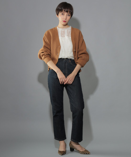 PAGEBOY（ページボーイ）の「レースハイネックトップス（シャツ/ブラウス・レディース・ホワイト/ブラック/ボルドー・FREE）」の15枚目の写真