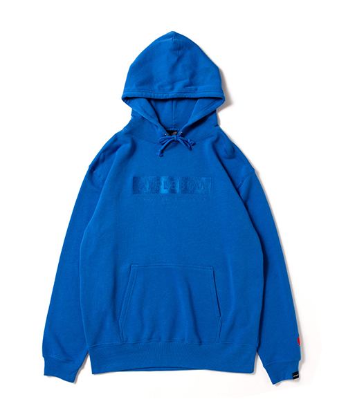 APPLEBUM(アップルバム)の「Logo Sweat Parka(パーカー・メンズ・ピンク/オレンジ/ブルー/グリーン・MEDIUM/LARGE/X-LARGE/XX-LARGE/SMALL)」の3枚目の写真