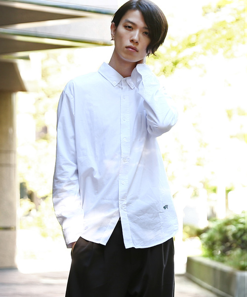 Rocky Monroe(ロッキーモンロー)の「刺繍ポプリンボタンダウンシャツ ブロードシャツ(シャツ/ブラウス・メンズ・A/B/C/D/E/F/G/H/I/J/K・S/M/L/XL)」の2枚目の写真