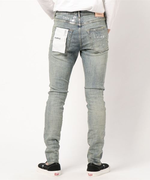 ADAM ET ROPE'(アダムエロペ)の「【PURPLE】SLIM FIT JEANS Low rise slim leg(その他パンツ・メンズ・ブルー系その他5・X-SMALL/S/M)」の3枚目の写真