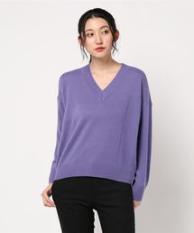 す*ん様 クルーネックセーター　カシミヤ　コマツサオリ　イリアンローヴ iliann loeb（イリアンローヴ）の「イリアンローヴ/カシミヤ100 V