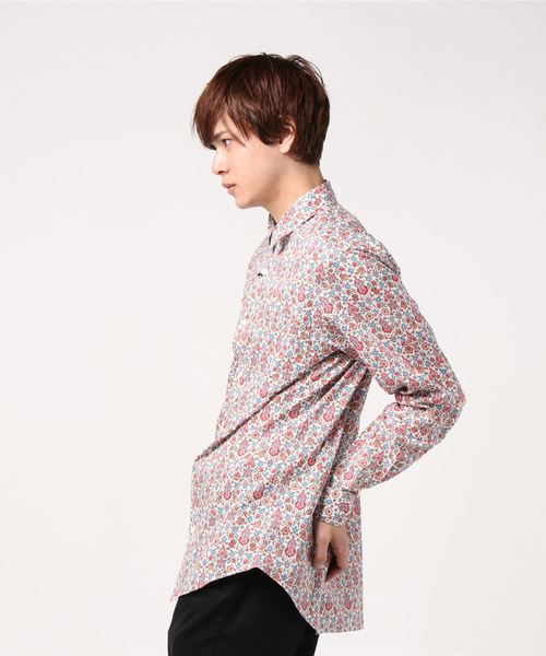 COMME CA MEN(コムサメン)の「リバティ フランダースリネンシャツ(シャツ/ブラウス・メンズ・レッド/ブルー/ネイビー・MEDIUM/SMALL/LARGE)」の4枚目の写真
