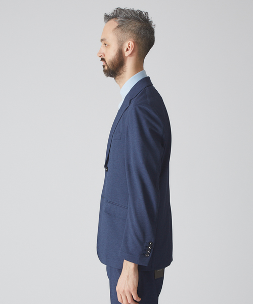 ABAHOUSE（アバハウス）の「【Recency of Mine】FLEX PARINE鹿の子ジャケット（テーラードジャケット・メンズ・ネイビー/ベージュ/グレー・44/46/48/50）」の6枚目の写真