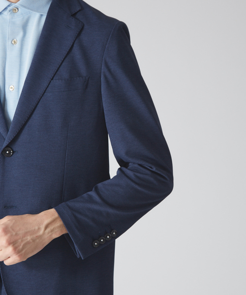 ABAHOUSE（アバハウス）の「【Recency of Mine】FLEX PARINE鹿の子ジャケット（テーラードジャケット・メンズ・ネイビー/ベージュ/グレー・44/46/48/50）」の10枚目の写真