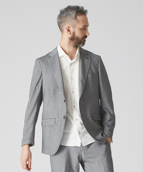 ABAHOUSE（アバハウス）の「【Recency of Mine】FLEX PARINE鹿の子ジャケット（テーラードジャケット・メンズ・ネイビー/ベージュ/グレー・44/46/48/50）」の19枚目の写真