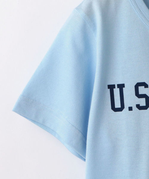 Champion(チャンピオン)の「CHAMPION:【SHIPS KIDS 30th別注】フットボールTEE 2(145~160cm)(Tシャツ/カットソー・キッズ・ホワイト/ライトブルー/ピンク・S/145/M/160)」の7枚目の写真