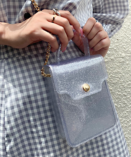 apres jour(アプレジュール)の「【apres jour×ARIAZ】きらきらチェーンポシェット(ショルダーバッグ・レディース・ピンク/ゴールド/シルバー/ブラック・FREE)」の3枚目の写真