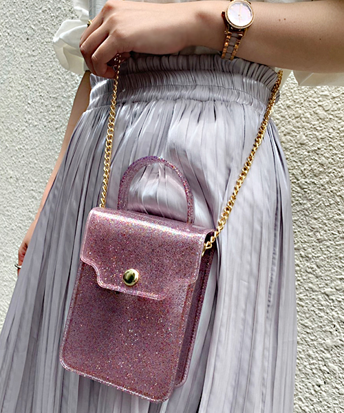 apres jour(アプレジュール)の「【apres jour×ARIAZ】きらきらチェーンポシェット(ショルダーバッグ・レディース・ピンク/ゴールド/シルバー/ブラック・FREE)」の20枚目の写真