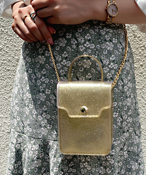 apres jour(アプレジュール)の「【apres jour×ARIAZ】きらきらチェーンポシェット(ショルダーバッグ・レディース・ピンク/ゴールド/シルバー/ブラック・FREE)」の15枚目の写真