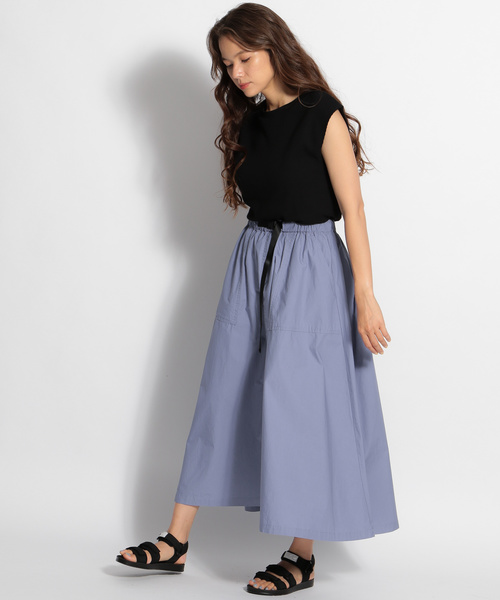 niko and...(ニコアンド)の「コットンアジャスト付きスカート(スカート・レディース・ライトブルー/ブラック/ベージュ/グリーン・MEDIUM/LARGE)」の16枚目の写真