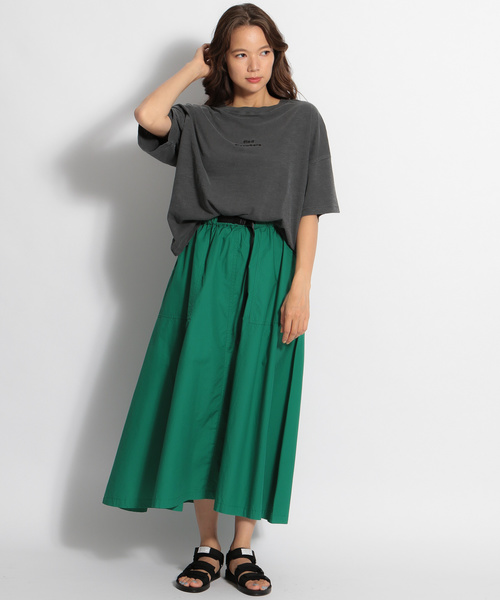 niko and...(ニコアンド)の「コットンアジャスト付きスカート(スカート・レディース・ライトブルー/ブラック/ベージュ/グリーン・MEDIUM/LARGE)」の5枚目の写真