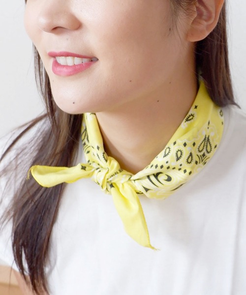 HAV-A-HANK（ハバハンク ）の「【HAV-A-HANK】PAISLEY BANDANNA/ペイズリーバンダナ（バンダナ/スカーフ・メンズ・ホワイト/ブラック/ベージュ/パープル/ネイビー/ブラウン/レッド系その他/ライトピンク/ブルー系その他2/イエロー/オレンジ/ブルー/グリーン/グリーン系その他/バーガンディー/グレー/レッド/カーキ/サックスブルー/ピンク/ターコイズブルー/ブラック×グレー/ミント/ネイビー系/マスタード・FREE）」の18枚目の写真