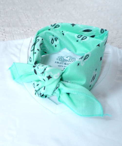 HAV-A-HANK（ハバハンク ）の「【HAV-A-HANK】PAISLEY BANDANNA/ペイズリーバンダナ（バンダナ/スカーフ・メンズ・ホワイト/ブラック/ベージュ/パープル/ネイビー/ブラウン/レッド系その他/ライトピンク/ブルー系その他2/イエロー/オレンジ/ブルー/グリーン/グリーン系その他/バーガンディー/グレー/レッド/カーキ/サックスブルー/ピンク/ターコイズブルー/ブラック×グレー/ミント/ネイビー系/マスタード・FREE）」の9枚目の写真